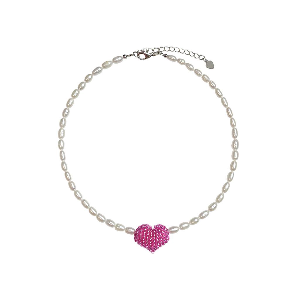 Чокер HEART из жемчуга с сердцем