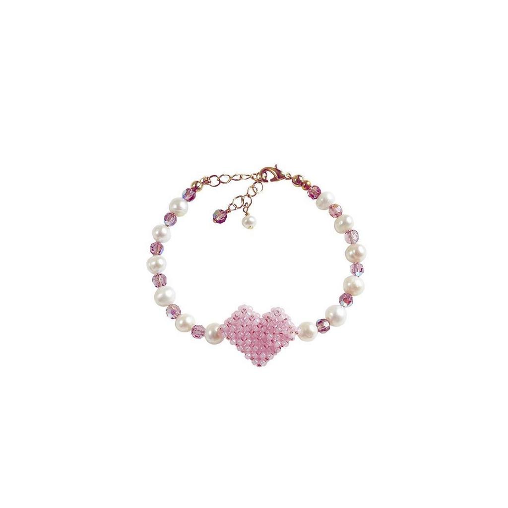 Браслет TENDER HEART из жемчуга с сердцем