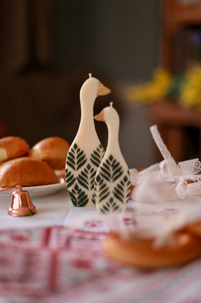 Набор свечей «Гусей семья» №1