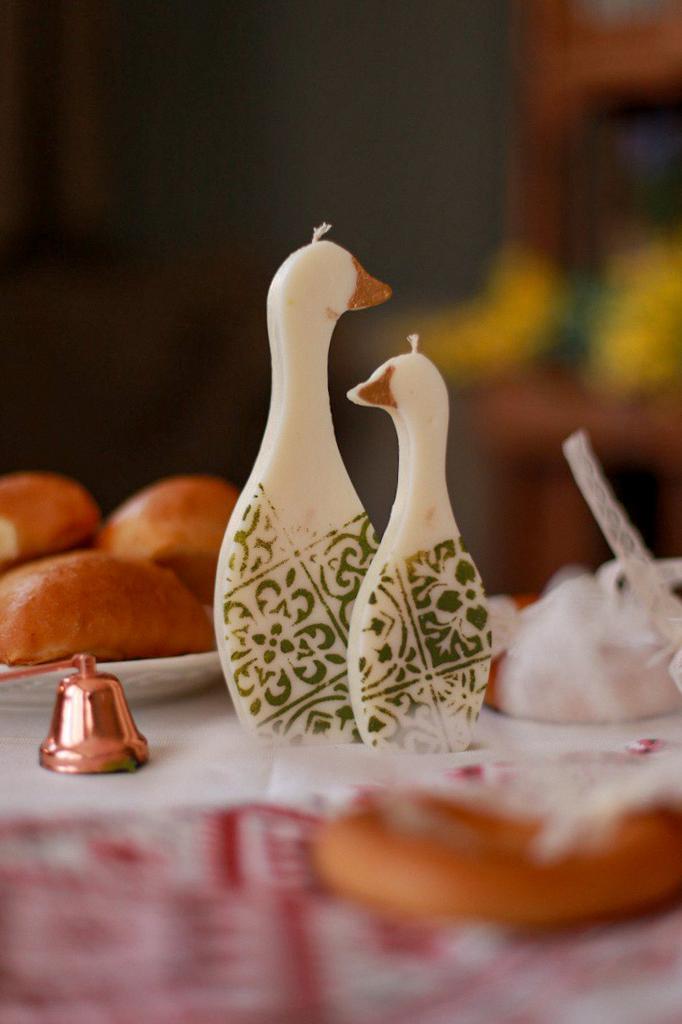 Набор свечей «Гусей семья» №2