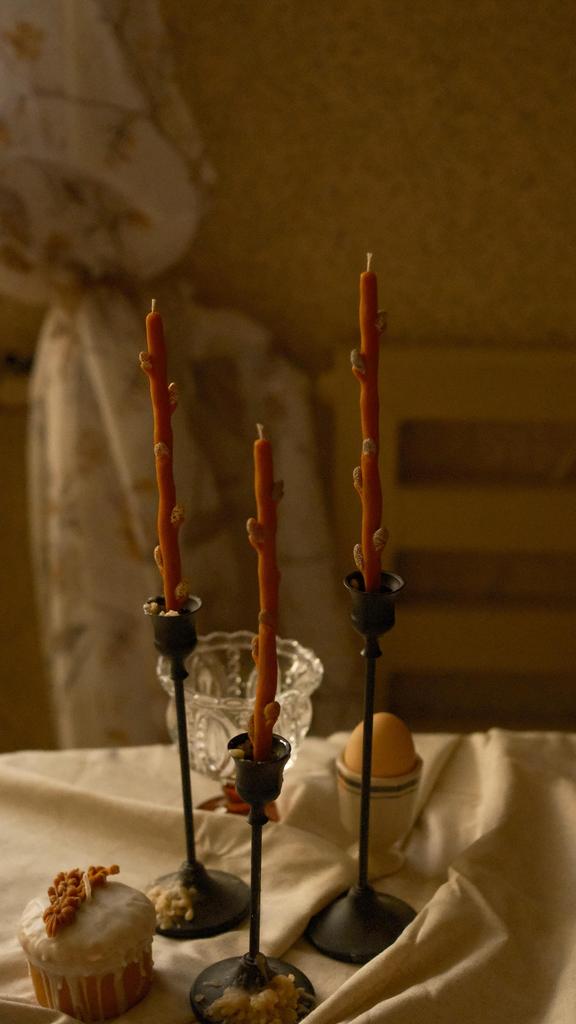 Свечи «Верба» (набор из 3х веточек)