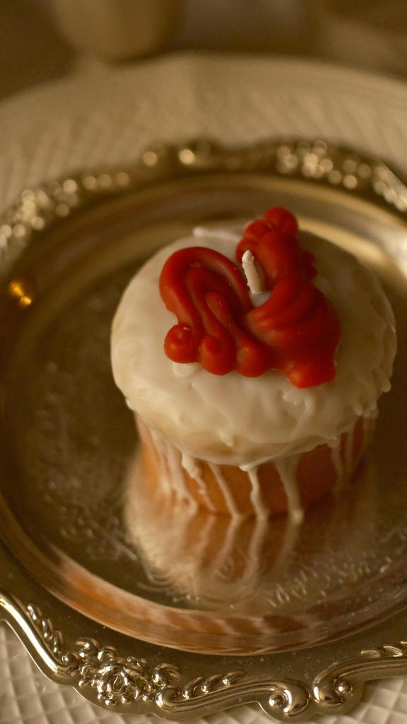 Свеча «Кулич» открытка с петушком