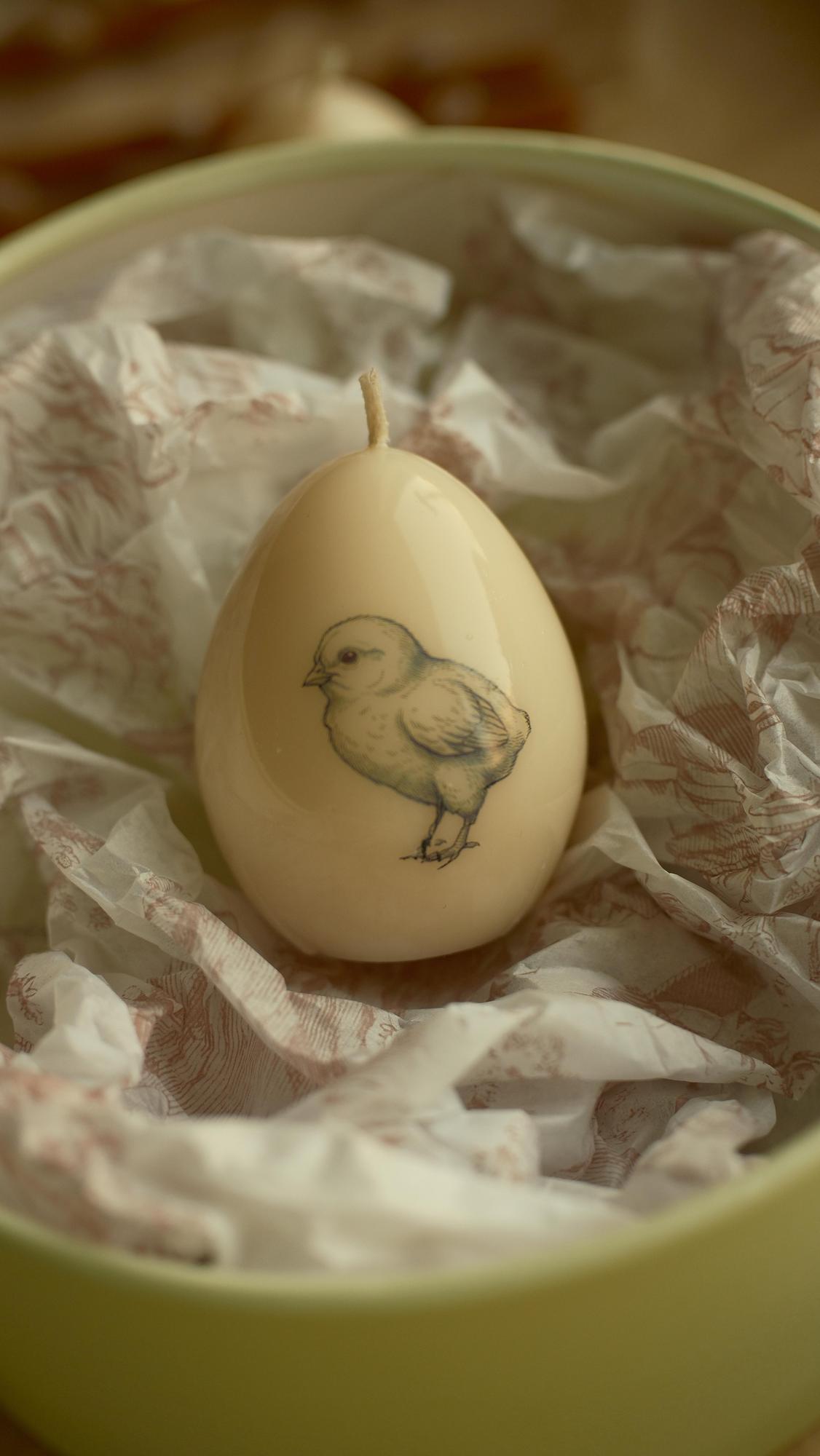 Свеча Яйцо пасхальное в стиле Туаль Де Жуи №2