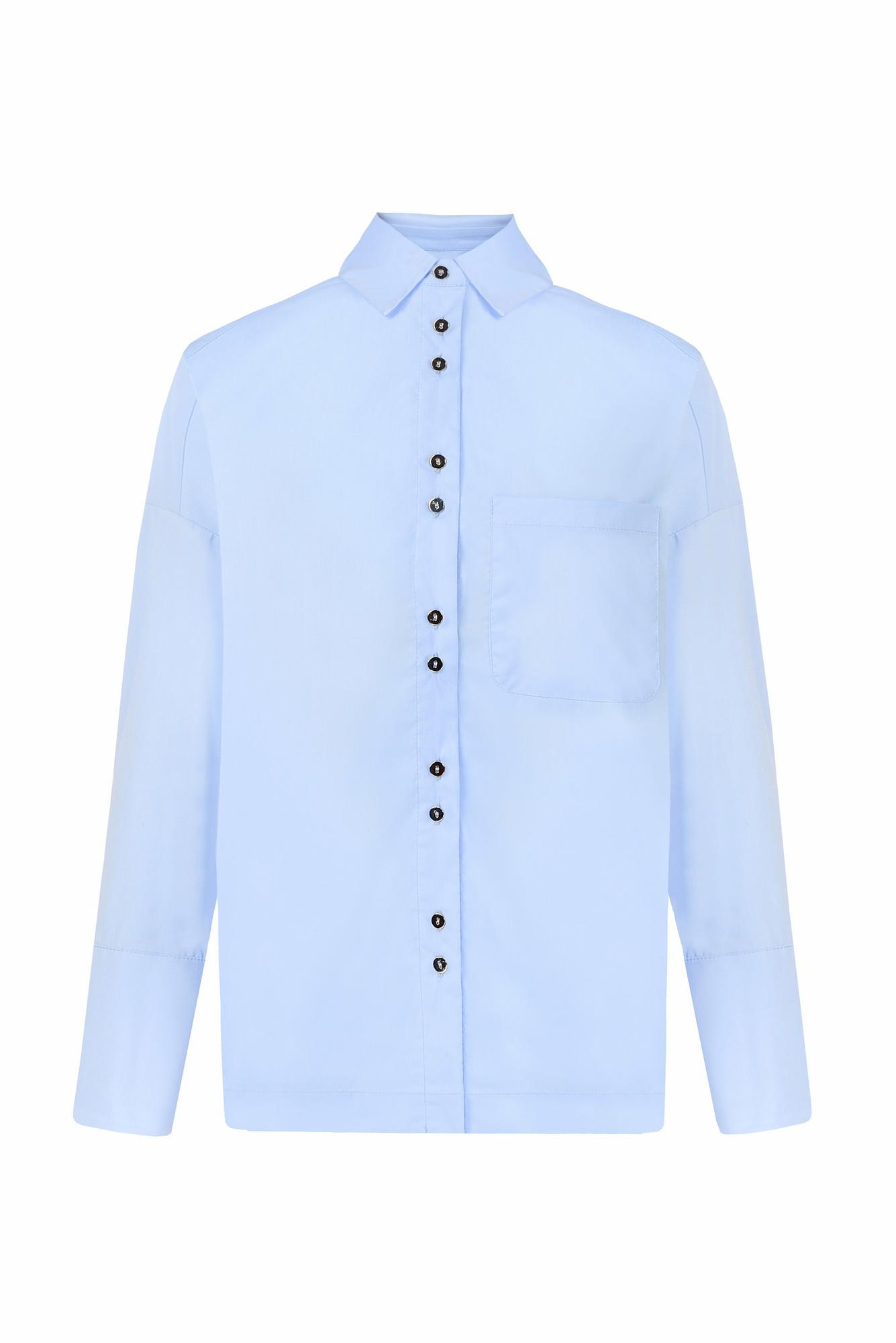 Рубашка Président gold line из хлопка (голубой)