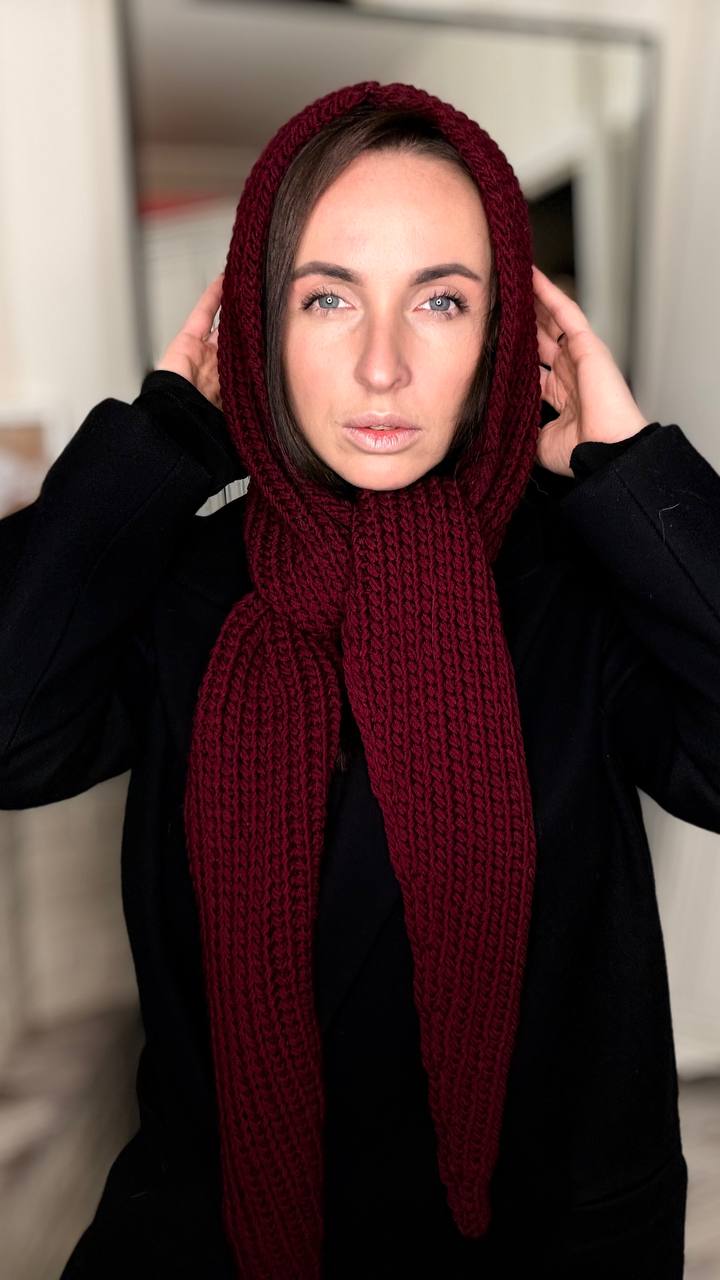 капюшон шарф