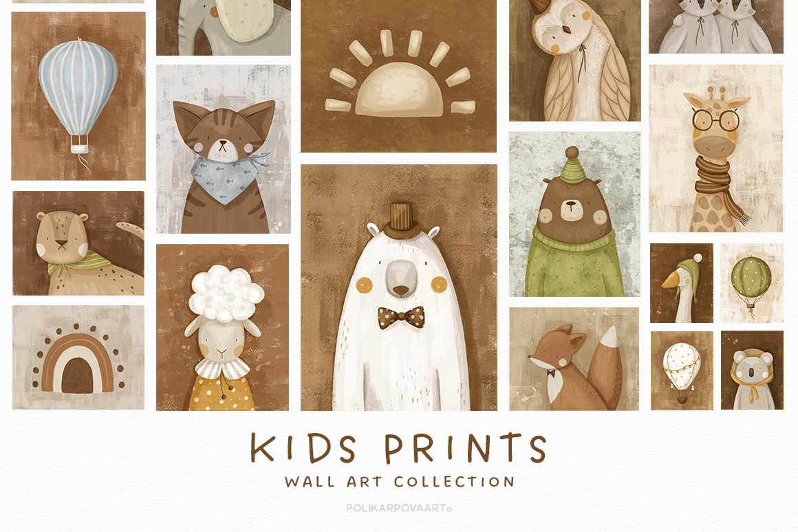 "Kids Prints" - wall art collections