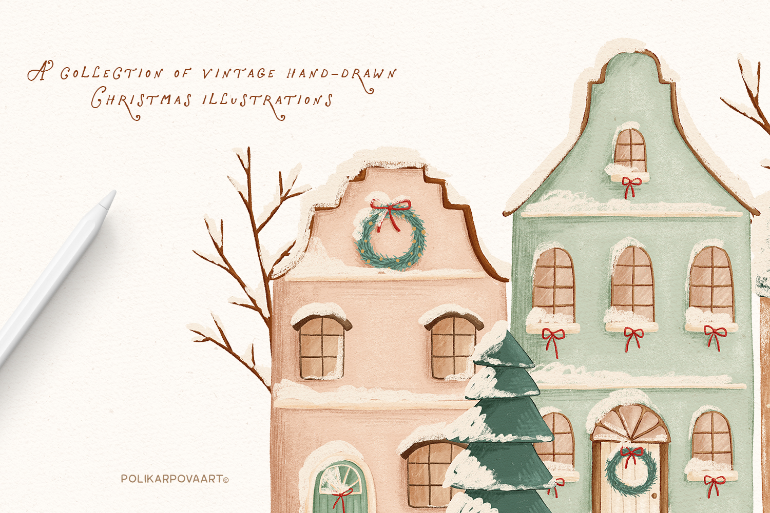 "Christmas Tale" collection - graphic illustrations, compositions, seamless patterns and more
