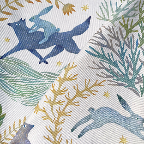 Интерьерная ткань Метсола (бежевый фон)