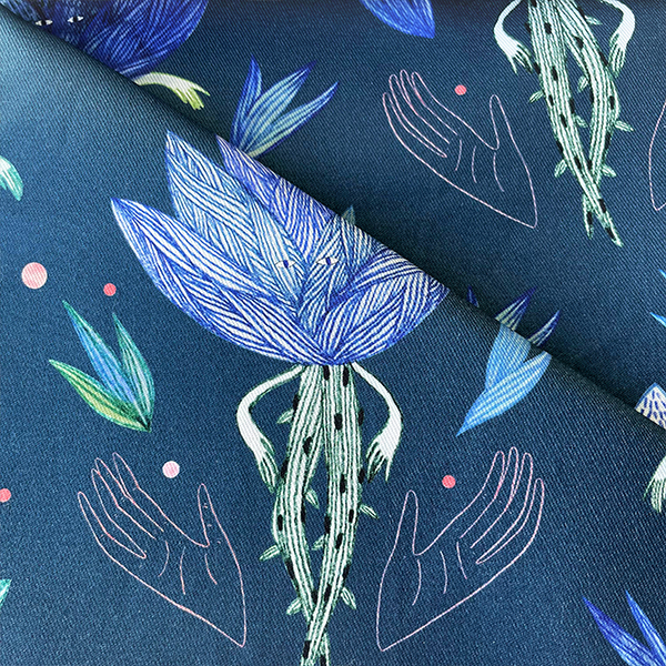 Интерьерная ткань Марена (синий фон)