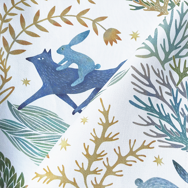 Интерьерная ткань Метсола (белый фон)