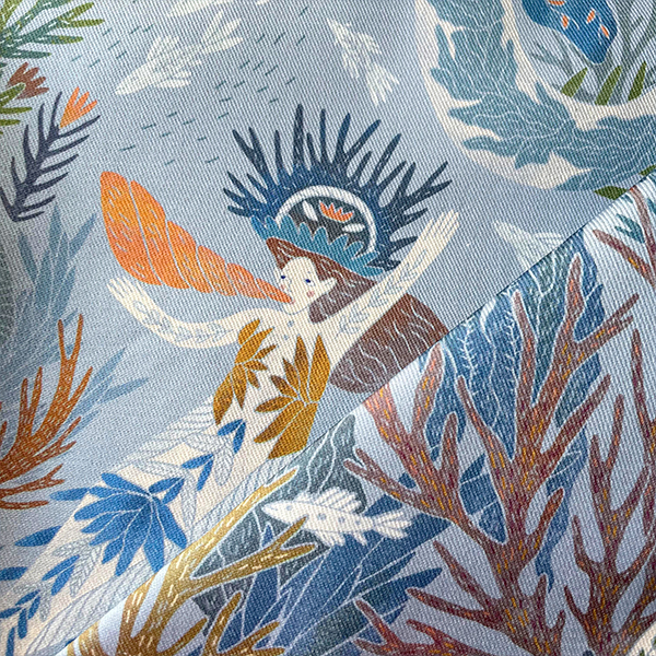 Интерьерная ткань Гандвик (серый фон)