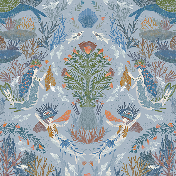 Интерьерная ткань Гандвик (серый фон)