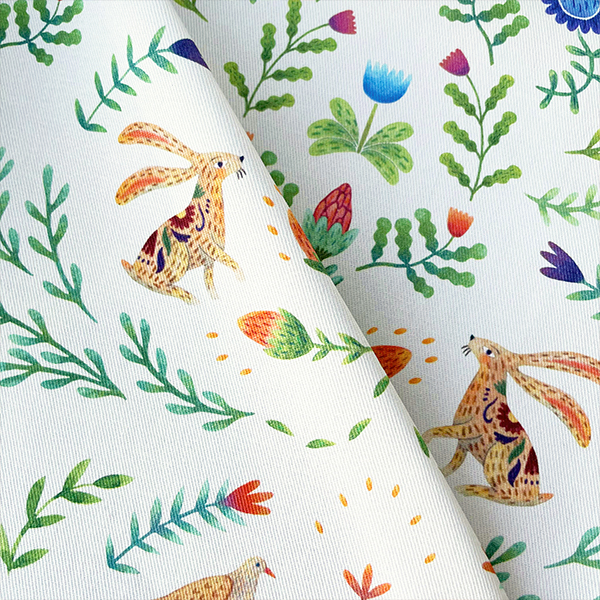 Интерьерная ткань Ӧмидз (светлый фон)