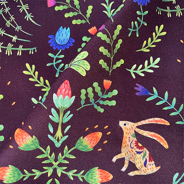 Интерьерная ткань Ӧмидз (бордовый фон)