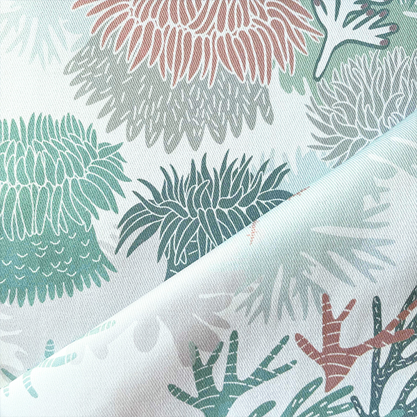 Интерьерная ткань Актинии (светлый фон)