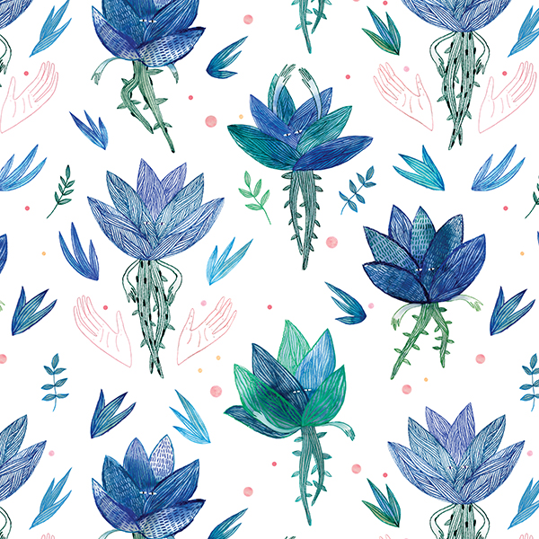 Интерьерная ткань Марена (белый фон)