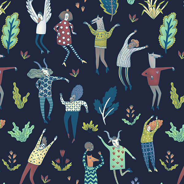 Интерьерная ткань Ило (темный)