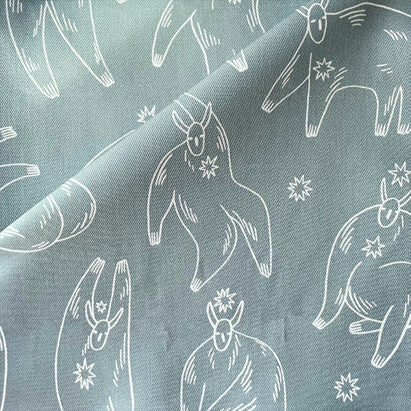 Интерьерная ткань Ягморт (голубой монохром)