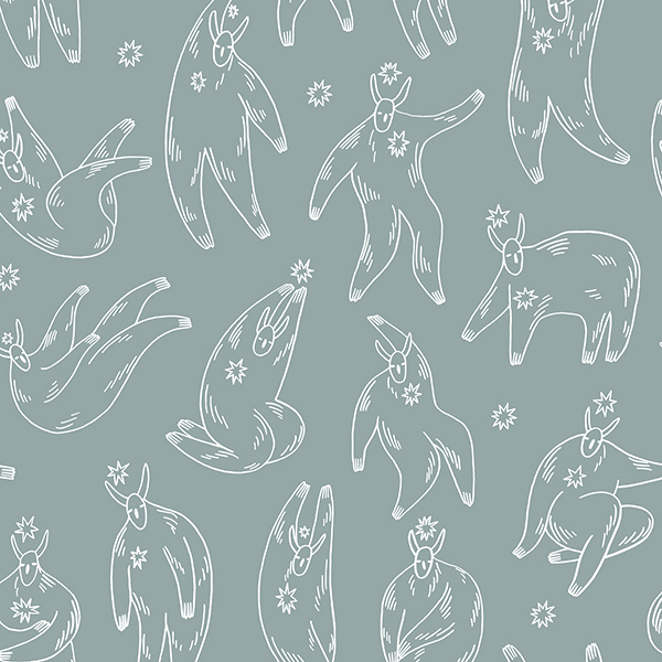 Интерьерная ткань Ягморт (голубой монохром)