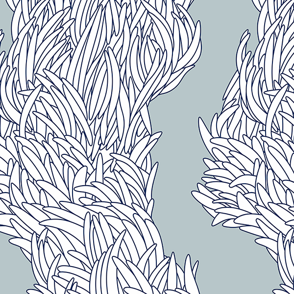 Интерьерная ткань Леват (голубой фон)