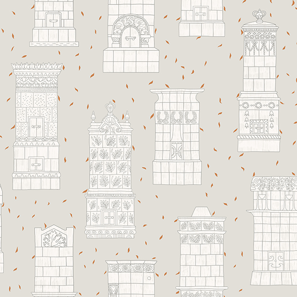 Интерьерная ткань Печи (бежевый)