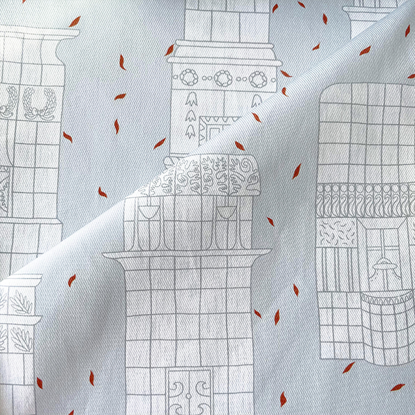 Интерьерная ткань Печи (серый)