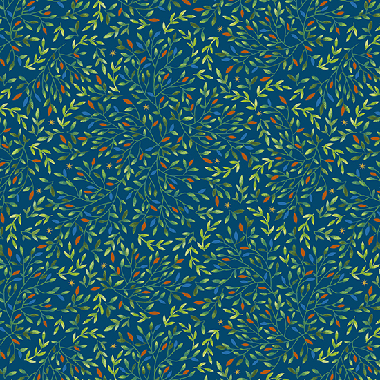 Интерьерная ткань Керкадор (синий фон)