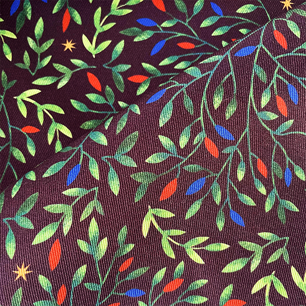 Интерьерная ткань Керкадор (бордовый фон)