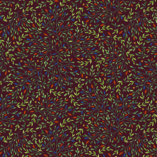 Интерьерная ткань Керкадор (бордовый фон)