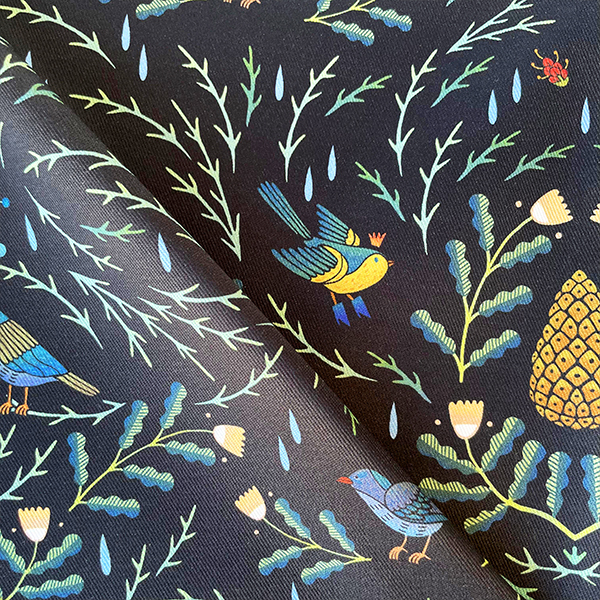 Интерьерная ткань Картио (черный фон)