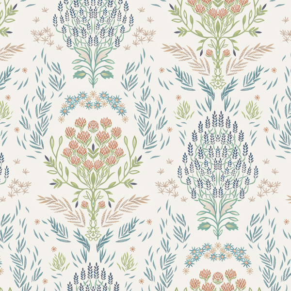 Интерьерная ткань Пуяс (компаньон Луотола)  светлый фон