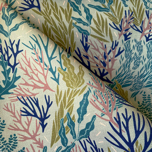 Интерьерная ткань Чаща (зеленый фон)