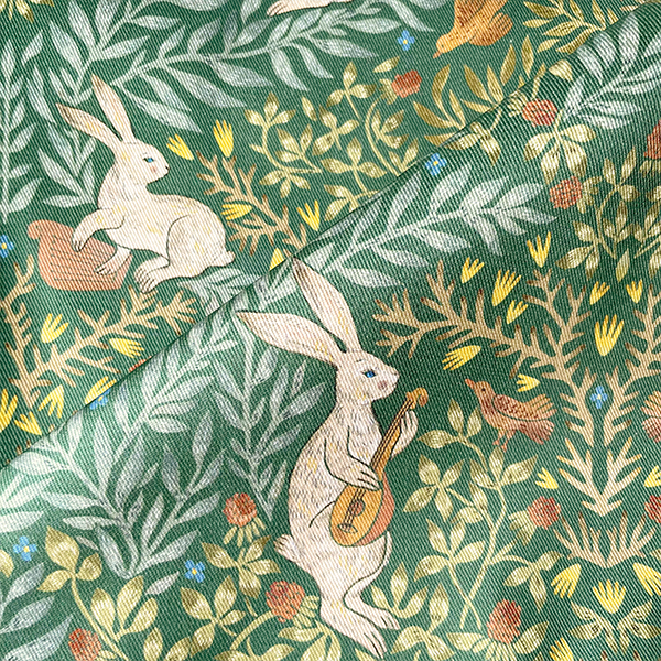 Интерьерная ткань Шылад (зеленый фон)