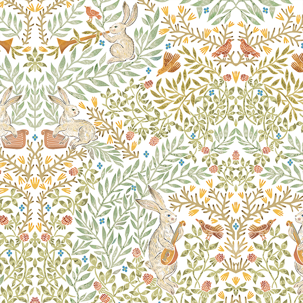 Интерьерная ткань Шылад (белый фон)