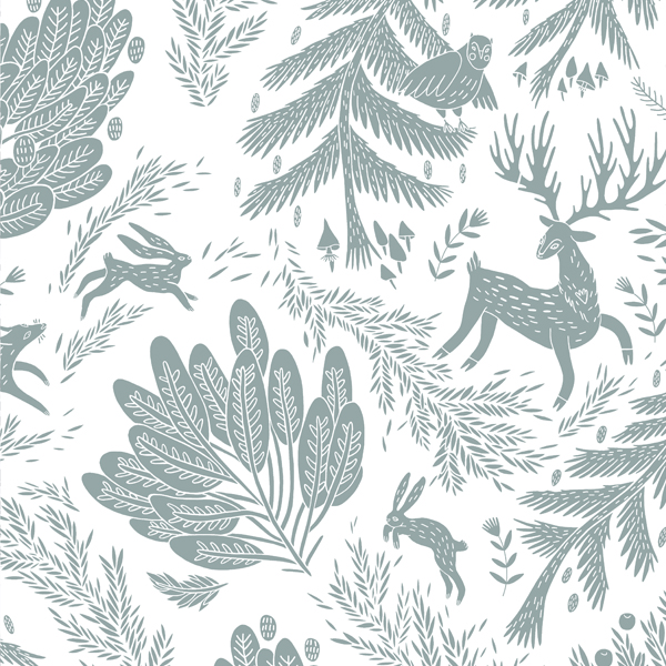 Интерьерная ткань Сосново (зеленый монотонный)