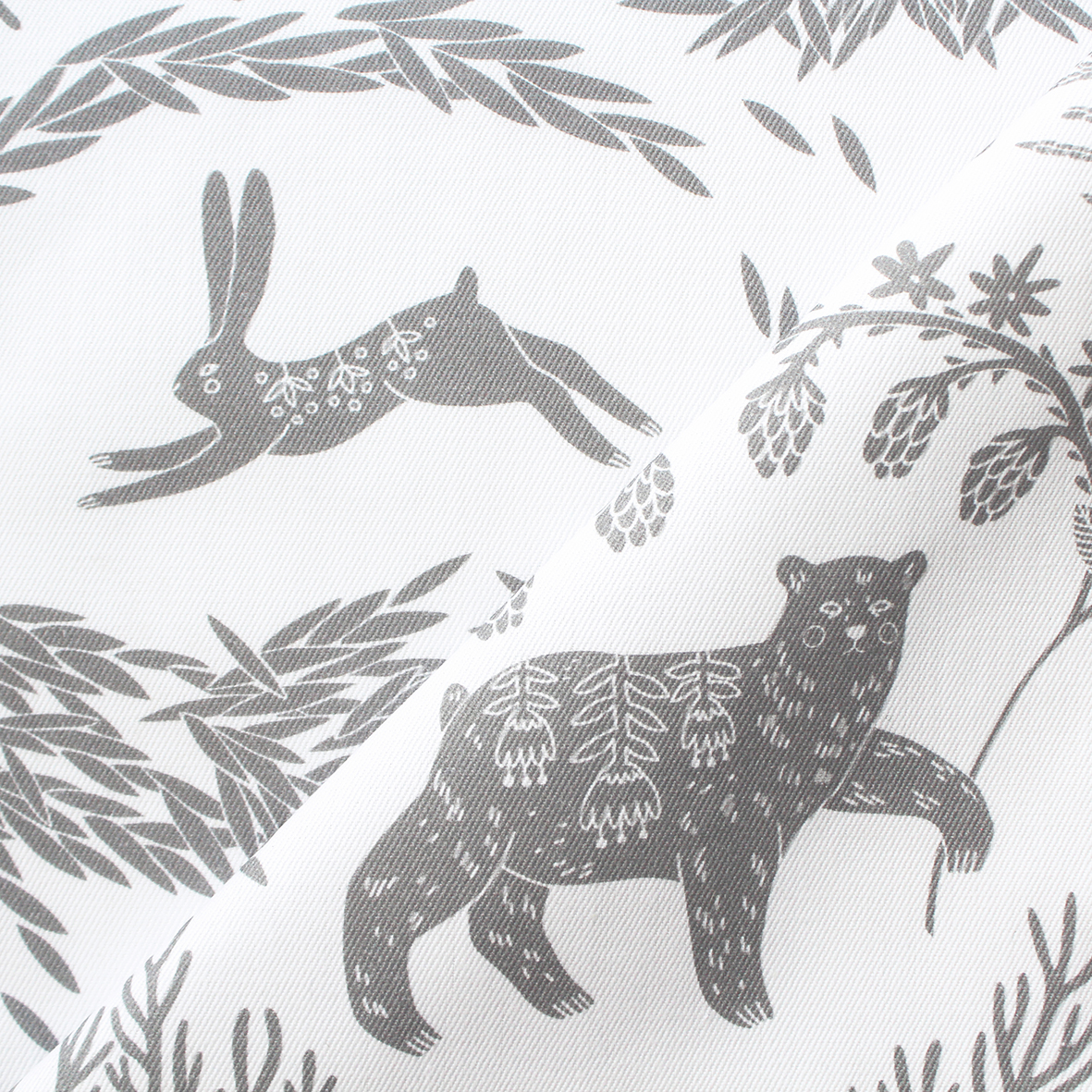 Интерьерная ткань Ошпи (Наллекарху) (серый монотонный)