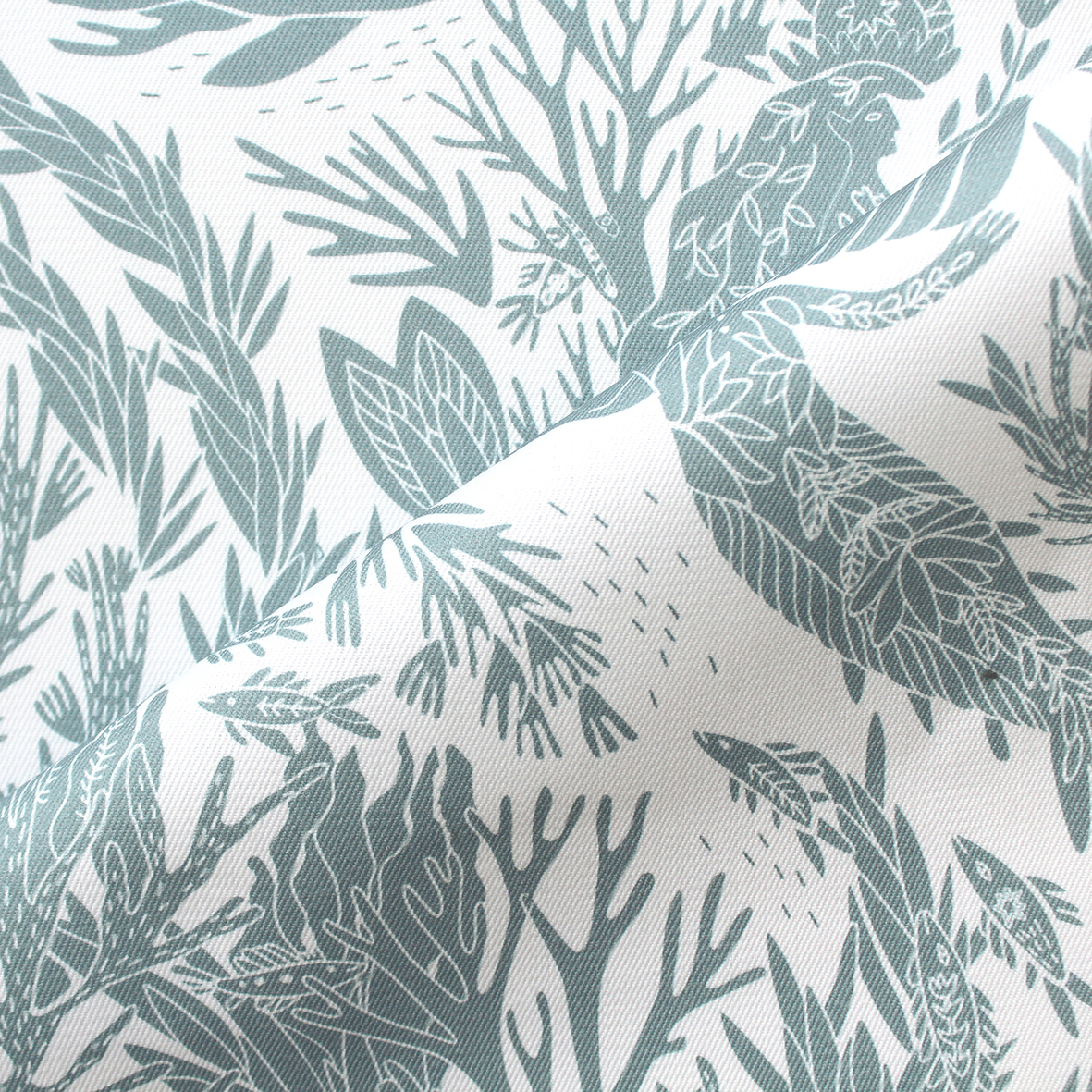 Интерьерная ткань Гандвик (голубой монотонный)