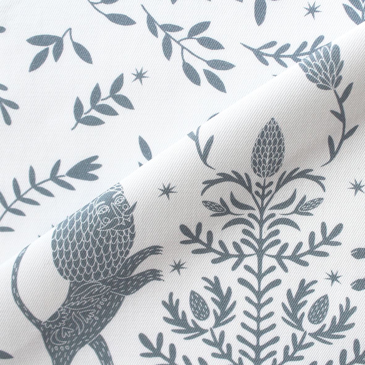 Интерьерная ткань Керка (серый монотонный)