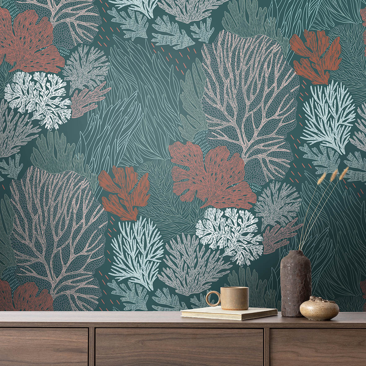 Обои Водоросли Камчатки (яркий колорит)