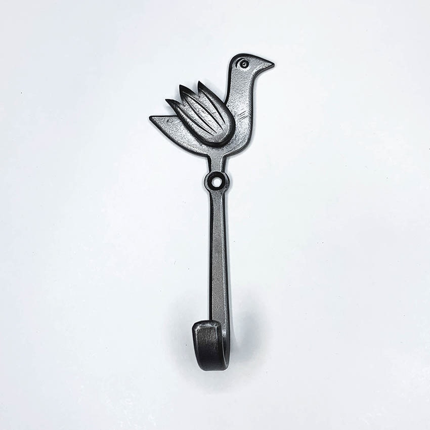Кованый крючок "птичка объемная"