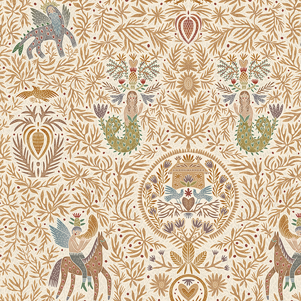 Интерьерная ткань Зарни светлый фон