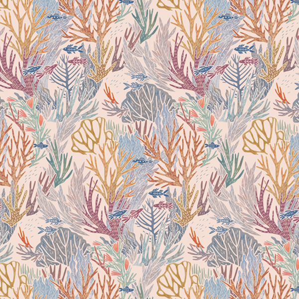 Интерьерная ткань Ахтола розовый фон