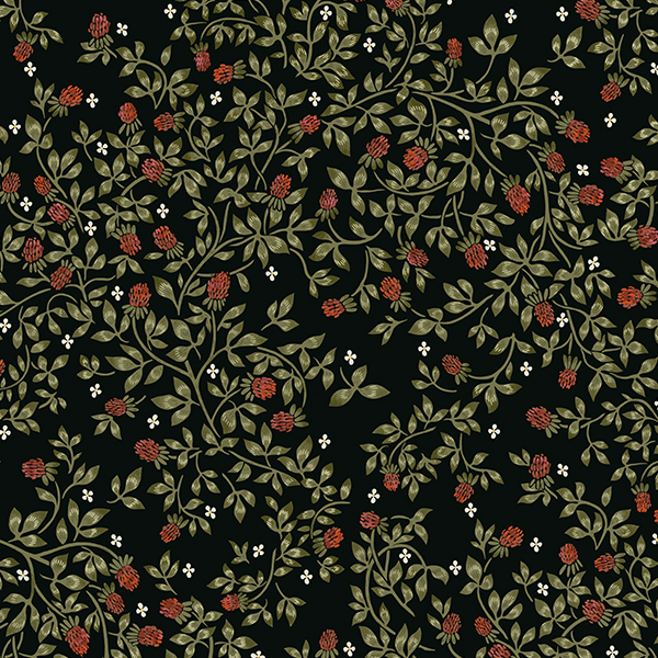 Интерьерная ткань Бобонянь (черный фон)