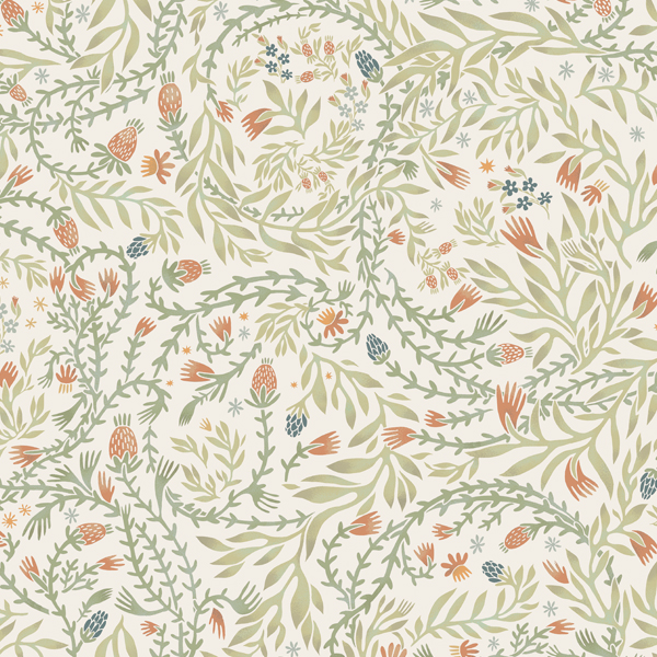 Интерьерная ткань Эмтор (бежевый фон) компаньон для Биармии