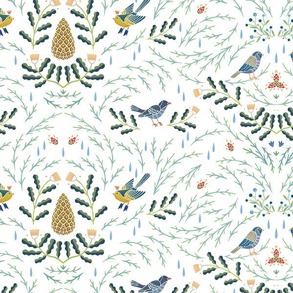 Интерьерная ткань Картио (белый фон)