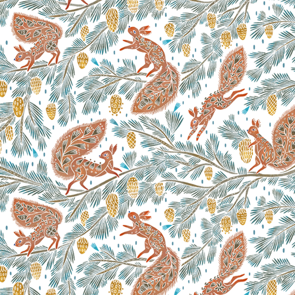 Интерьерная ткань Урпи белый фон