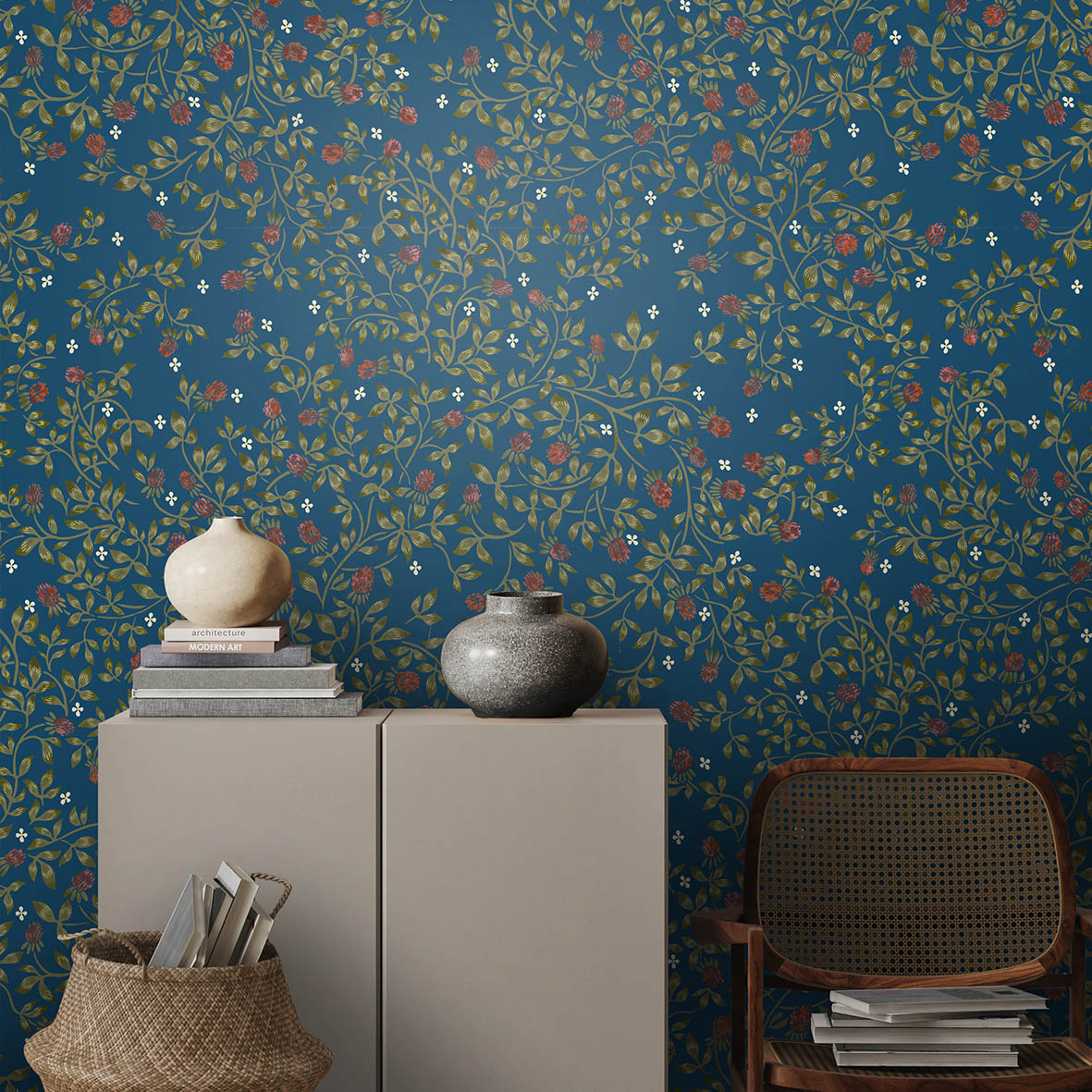 Обои Бобонянь (синий фон)