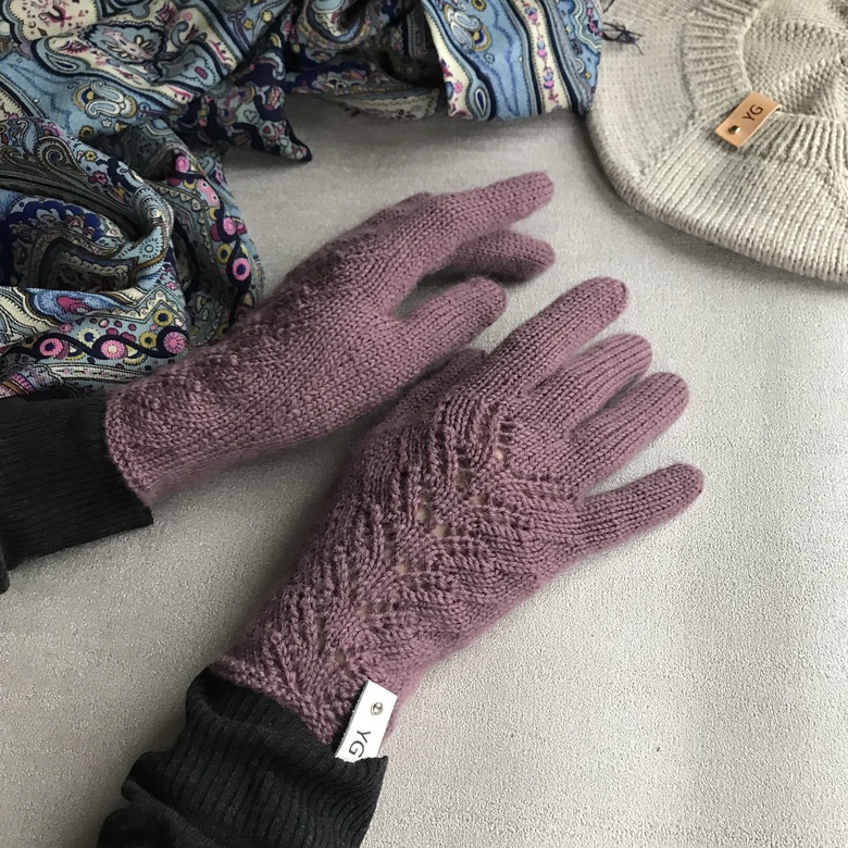 ПЕРЧАТКИ С ИЗЯЩНЫМ АЖУРНЫМ УЗОРОМ provence_gloves