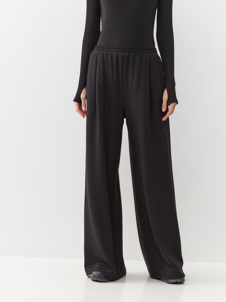 Брюки палаццо черные