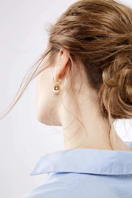 Серьги "Cotton" G, позолота